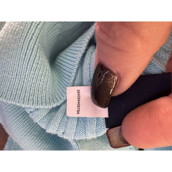 Vintage Chaps Women Medium Cable Knit Sweater 3/4 Sleeve Academia Preppy Coastal - Picture 6 of 6